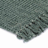 VidaXL plaid 125x150 cm bomuld mørkegrøn