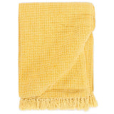 VidaXL plaid 160x210 cm bomuld sennep gul