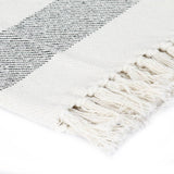 Vidaxl Plaid Stripe 220x250 cm bomuldsantracit
