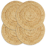 Vidaxl placemats 4 ms omkring 38 cm jute selvfølgelig