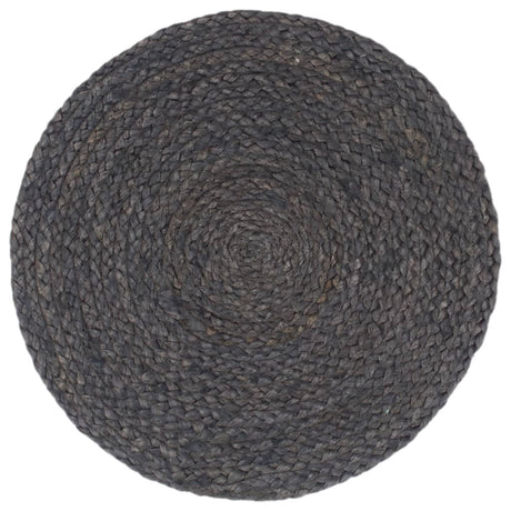 Vidaxl Placemats 4 ms omkring 38 cm jute mørkegrå