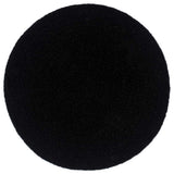 Vidaxl Placemats 4 stk runde 38 cm Cotton Plain Black