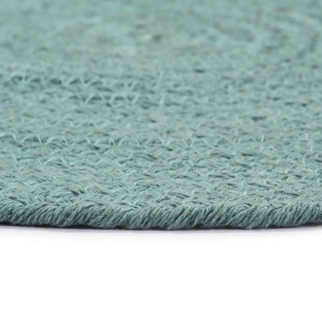 Vidaxl placemats 4 stk runde 38 cm bomuld almindelig grøn