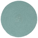 Vidaxl placemats 6 stk runde 38 cm bomulds almindelig grøn