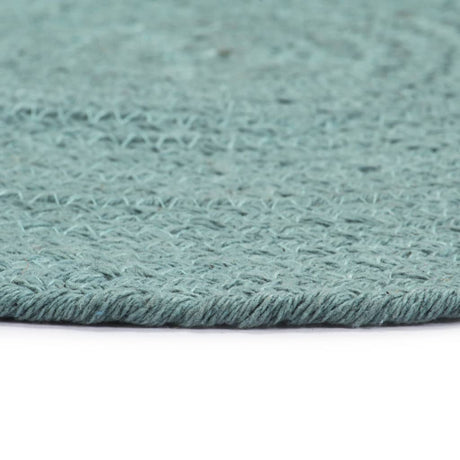 Vidaxl placemats 6 stk runde 38 cm bomulds almindelig grøn