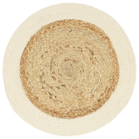Vidaxl Placemats 4 ms omkring 38 cm jute og bomuld selvfølgelig