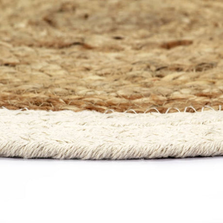 Vidaxl Placemats 4 ms omkring 38 cm jute og bomuld selvfølgelig