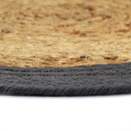 Vidaxl Placemats 6 St. 38 cm jute og bomuld selvfølgelig og antracit
