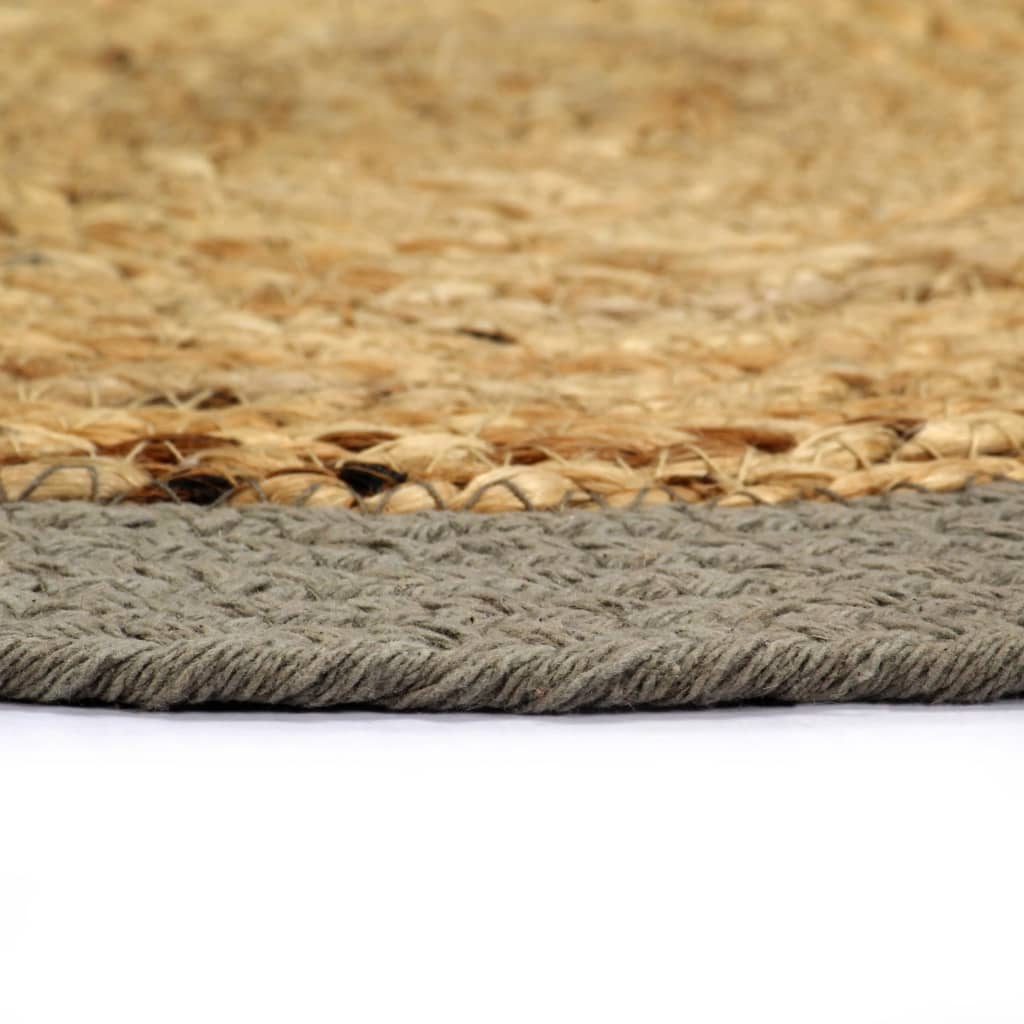 Vidaxl Placemats 4 st 38 cm jute og bomuld naturlig og grå