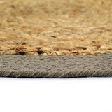 Vidaxl Placemats 4 st 38 cm jute og bomuld naturlig og grå