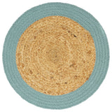 Vidaxx Placemats 6 PCS 38 cm Jute og Cotton Natural and Green