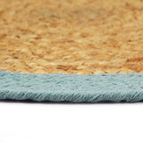 Vidaxx Placemats 6 PCS 38 cm Jute og Cotton Natural and Green