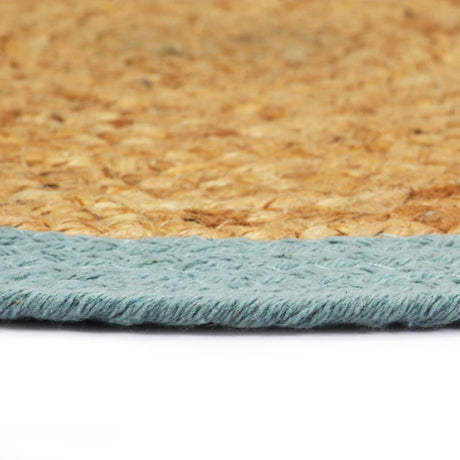 Vidaxx Placemats 6 PCS 38 cm Jute og Cotton Natural and Green
