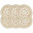 Vidaxl Placemats 6 STS Runde 38 cm Jute White