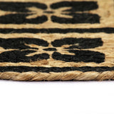 Vidaxl Placemats 4 stk runde 38 cm jute sort