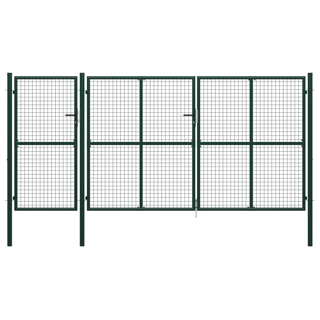 Vidaxl Port 400x175 cm stålgrøn