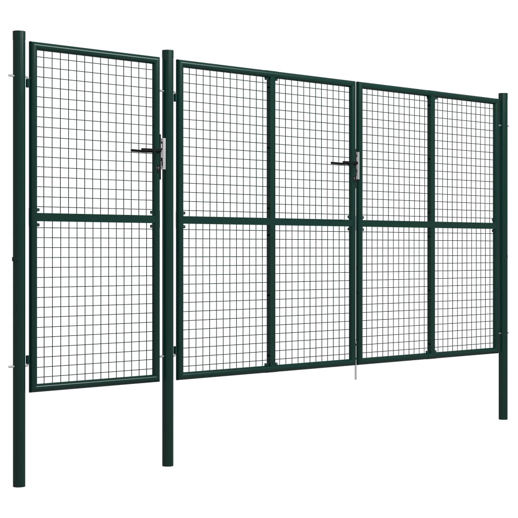 Vidaxl Port 400x175 cm stålgrøn