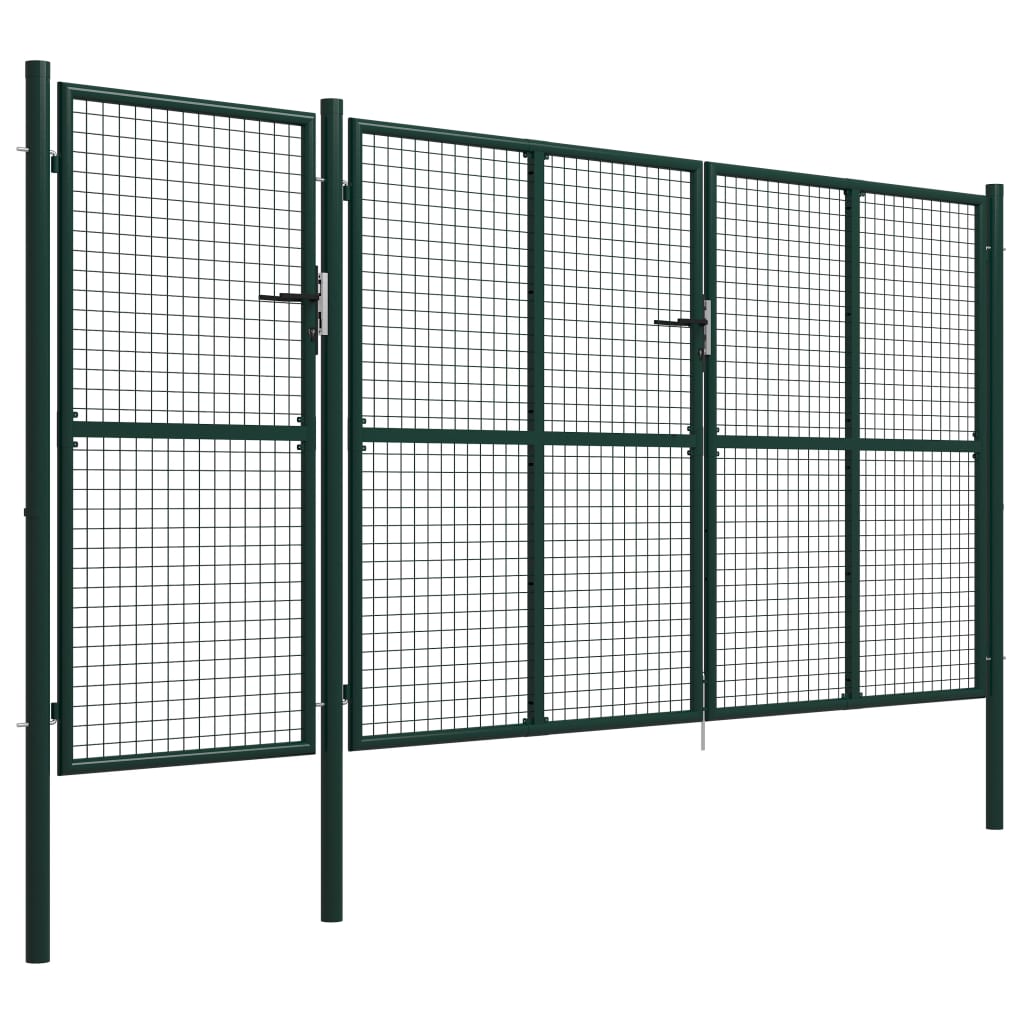 Vidaxl Port 400x200 cm stålgrøn