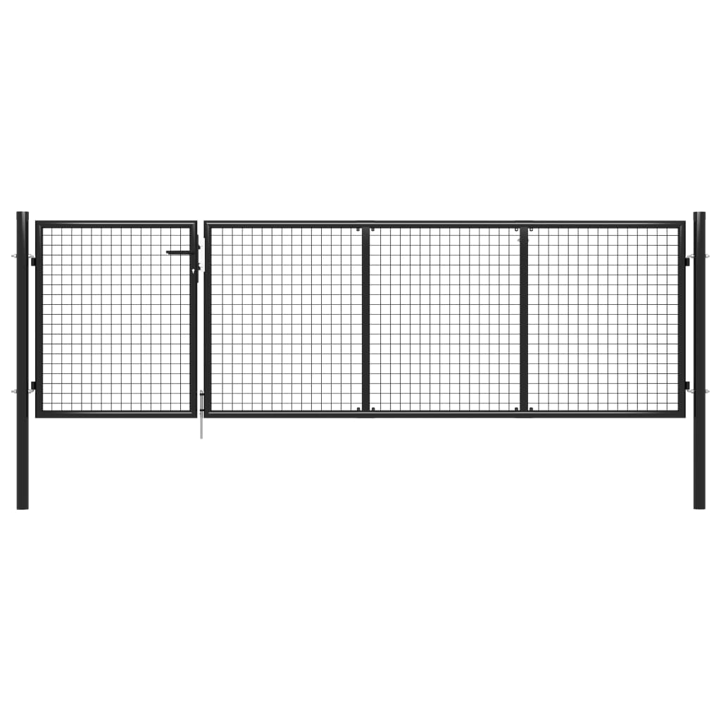 Vidaxl Port 350x100 cm stål antracit