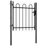Vidaxl Single Gate med bueform 100x75 cm