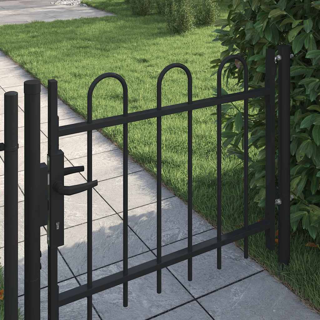 Vidaxl Single Gate med bueform 100x75 cm