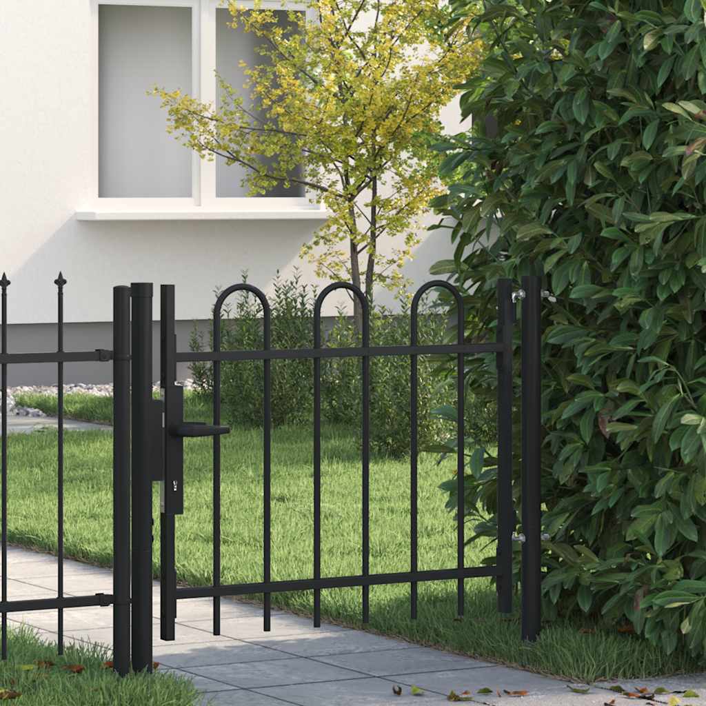 Vidaxl Single Gate med bueform 100x75 cm