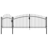 VIDAXXL GATE 1,5x4 m sort stål