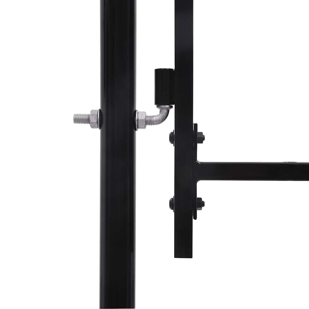 VIDAXXL GATE 1,5x4 m sort stål
