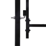 VIDAXXL GATE 1,5x4 m sort stål