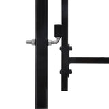 Vidaxl Gate 1,75x4 m sort stål