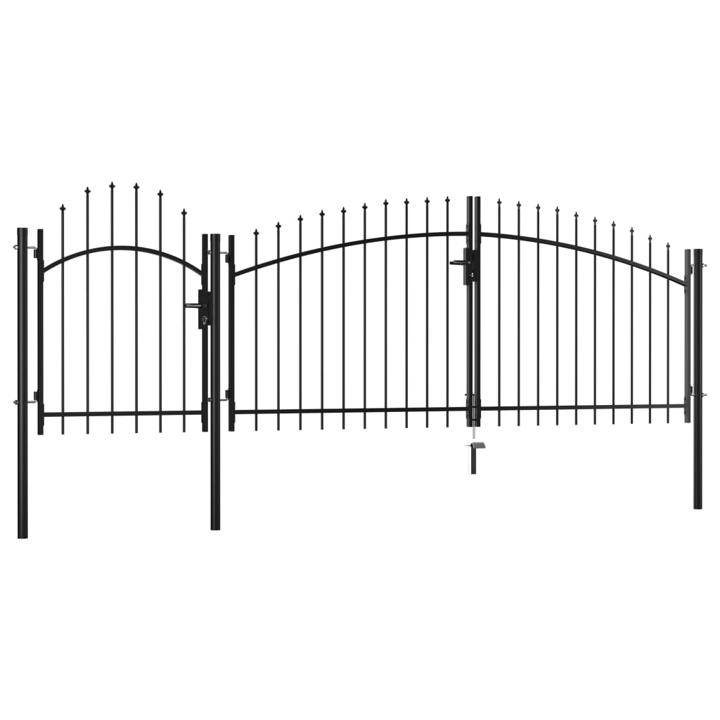 Vidaxl Port 2.25x4 M stål sort