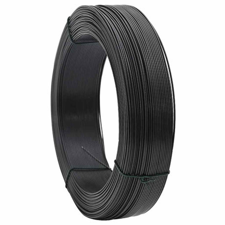 Vidaxl Hekbind tråd 250 m 0,9 1,4 mm stål antracit