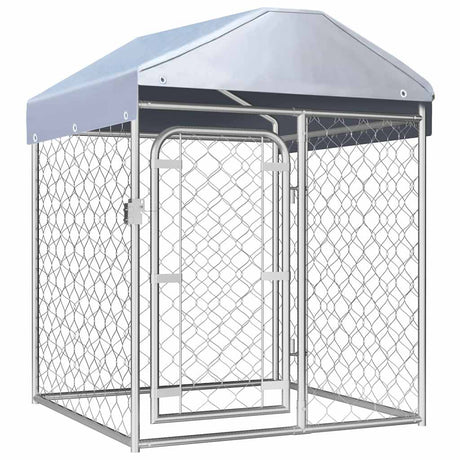 Vidaxl Dog Kennel til udvendig med tag 100x100x125 cm