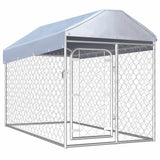 Vidaxl Dog Kennel til udenfor med tag 200x100x125 cm