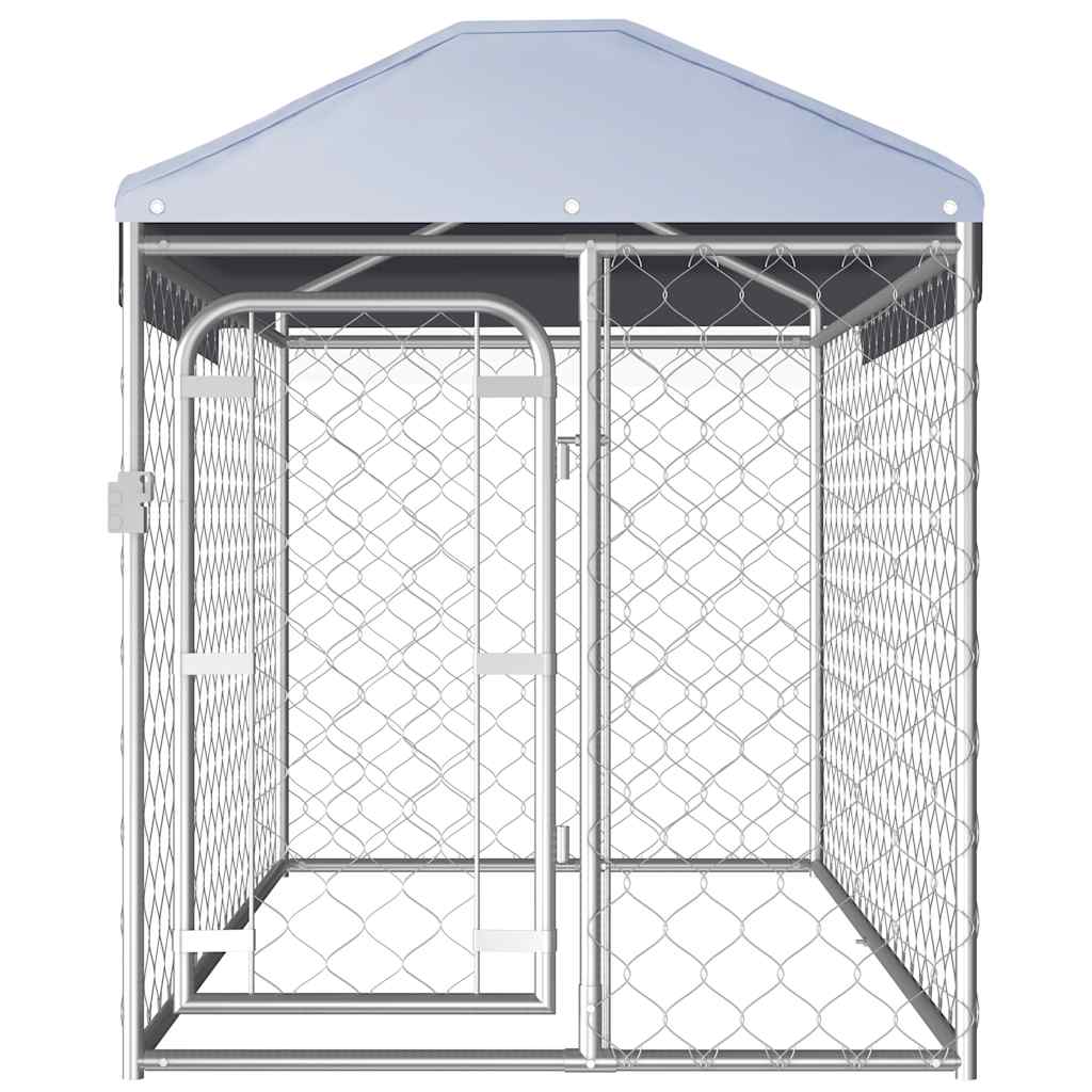 Vidaxl Dog Kennel til udenfor med tag 200x100x125 cm