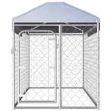 Vidaxl Dog Kennel til udenfor med tag 200x100x125 cm