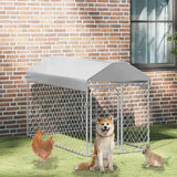Vidaxl Dog Kennel til udenfor med tag 200x100x125 cm