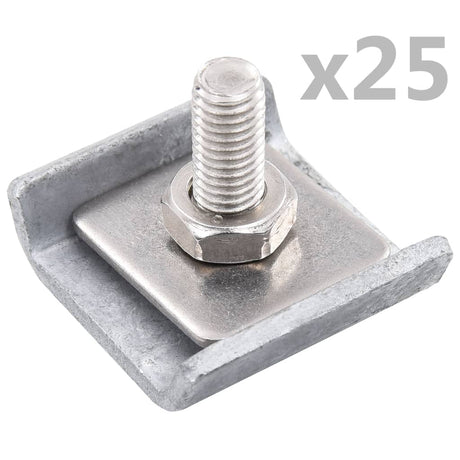 Vidaxl Raster Mat Connection 25 indstiller antracit