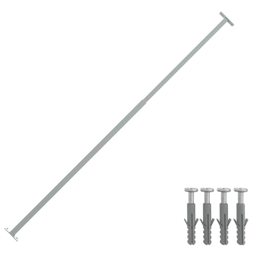 Vidaxl Barrierrestang Justerbar 710-1200 mm