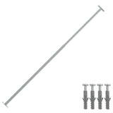 Vidaxl Barrierrestang Justerbar 710-1200 mm