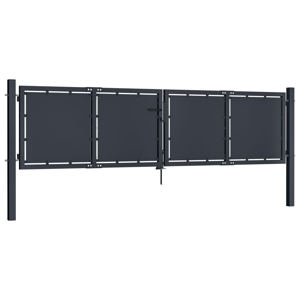 VidaXL Port 300x75 cm stål antracit