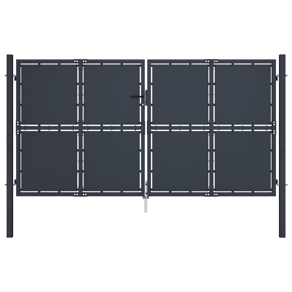 VidaXL Port 300x125 cm stål antracit