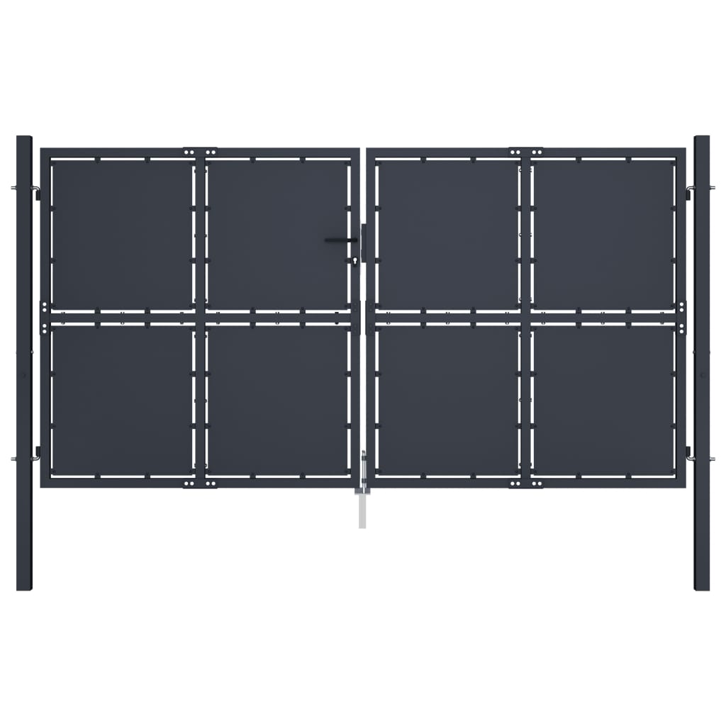 VidaXL Port 300x150 cm stål antracit