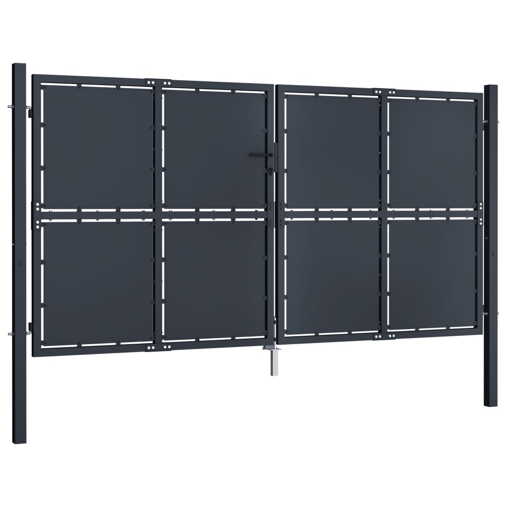 VidaXL Port 300x150 cm stål antracit