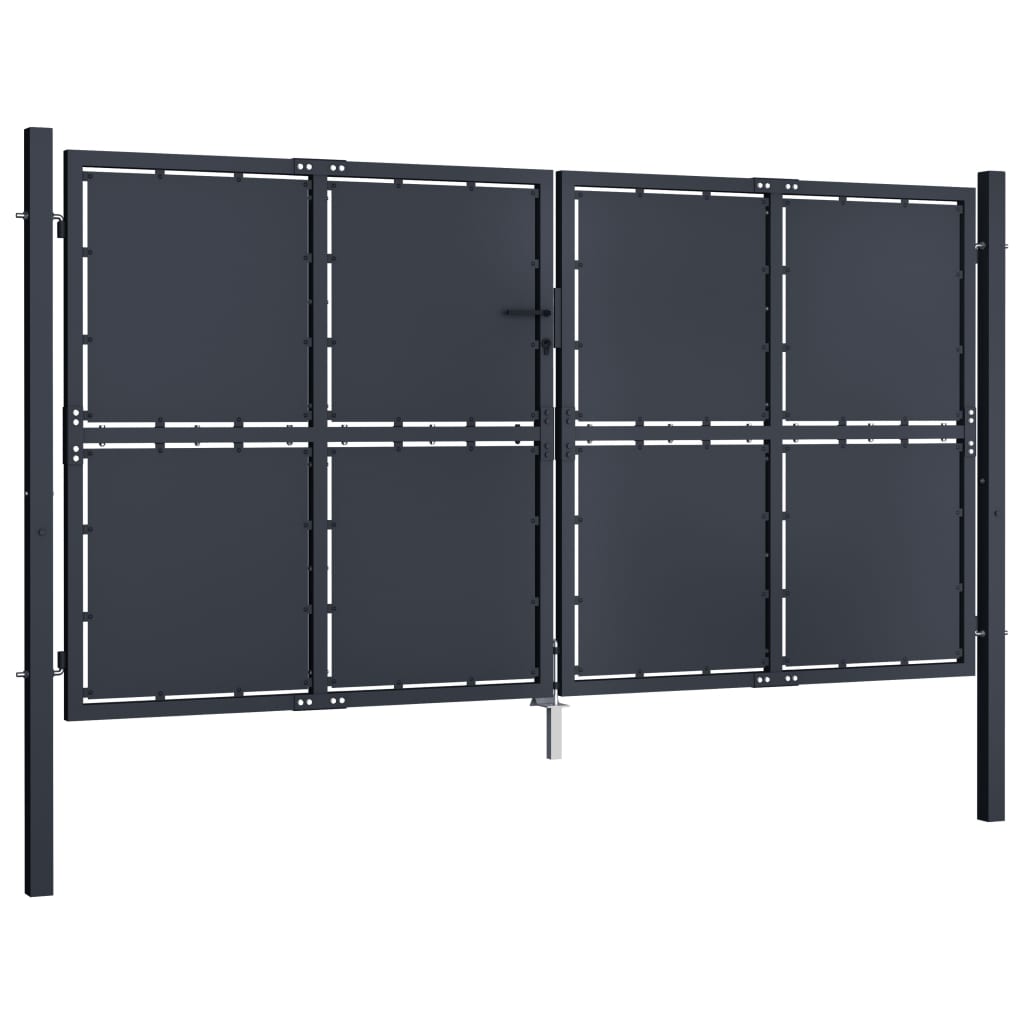 VidaXL Gate 300x200 cm stål antracit
