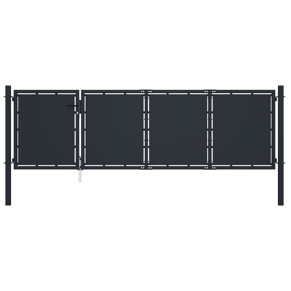 VidaXL Port 350x100 cm stål antracit