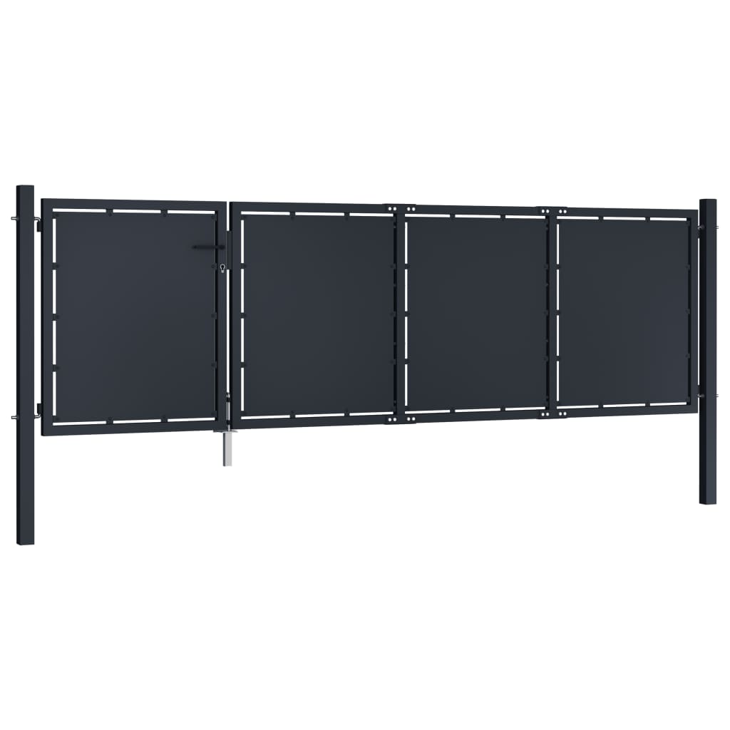 VidaXL Port 350x100 cm stål antracit
