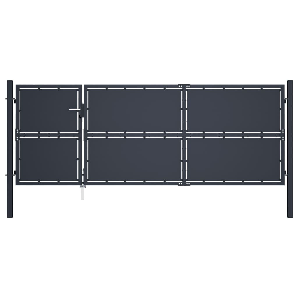 VidaXL Port 350x125 cm stål antracit