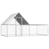 Vidaxl Chicken Run 4x2x2 M Galvaniseret stål