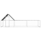 Vidaxl Chicken Run 6x2x2 M Galvaniseret stål